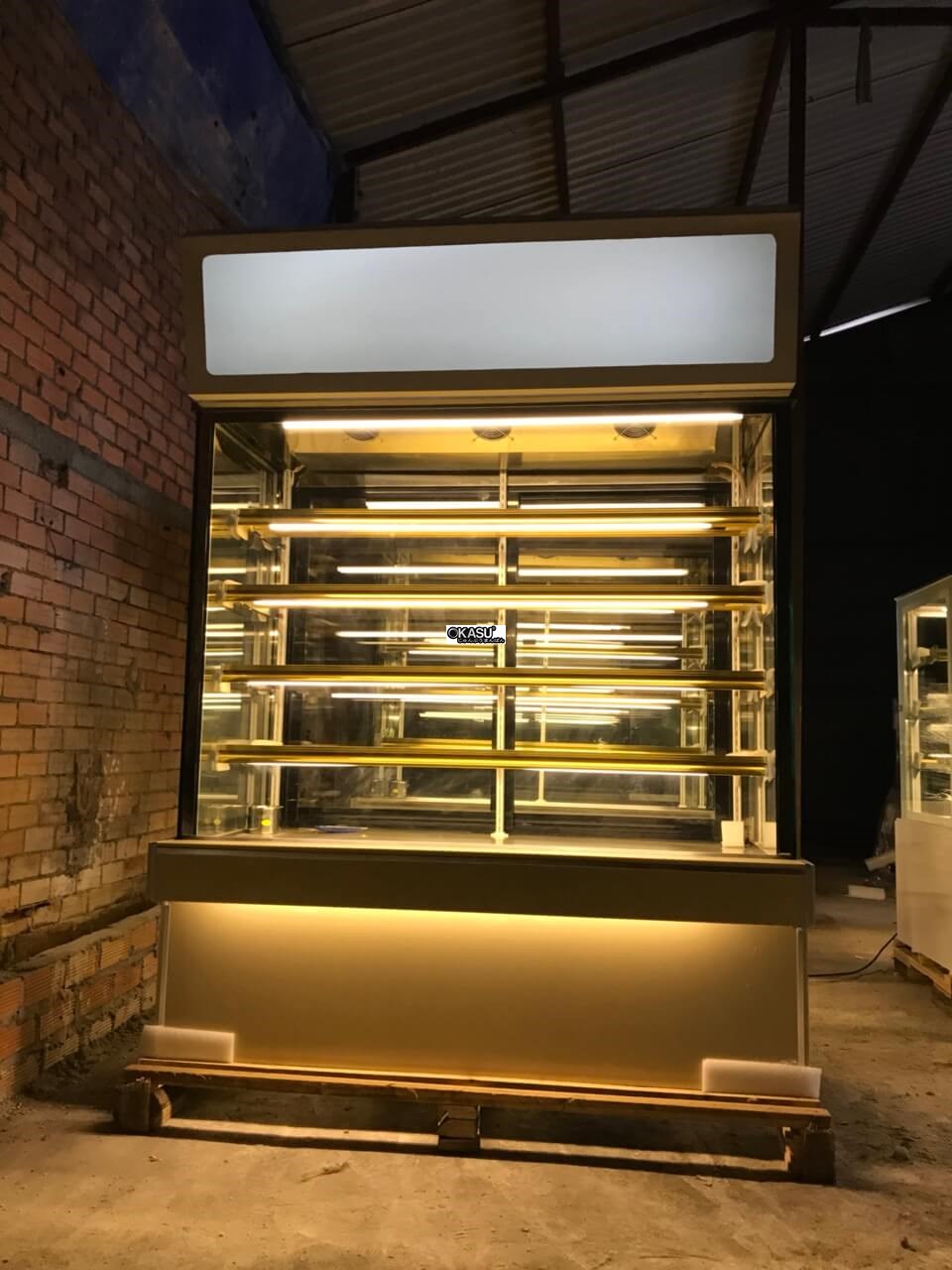 Tủ trưng bày bánh kem 5 tầng có hộp đèn KUSAMI KS-1500HD