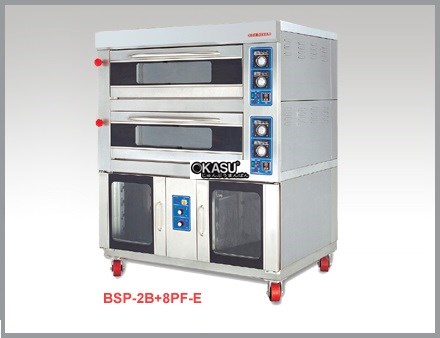 Lò nướng điện 2 tầng 8 khay ủ bột kusami BSP-2B+16PF-E