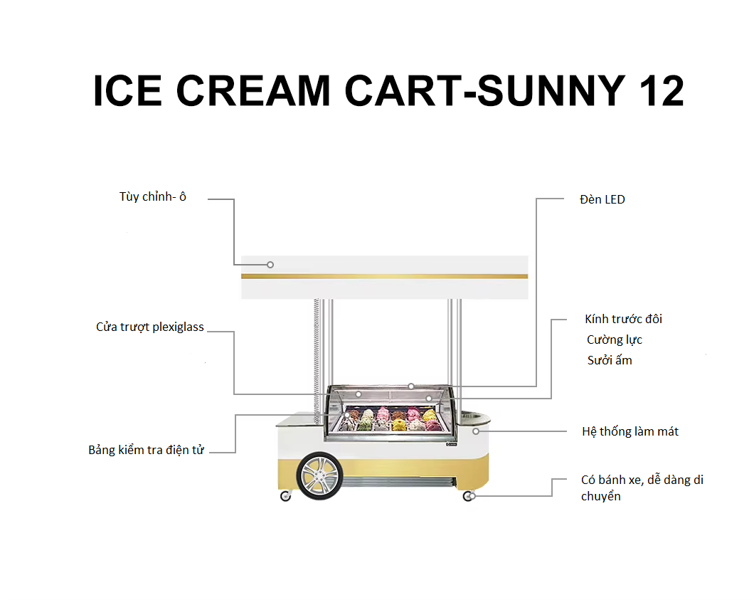 ICE CREAM CART SUNNY 12 ảnh 2