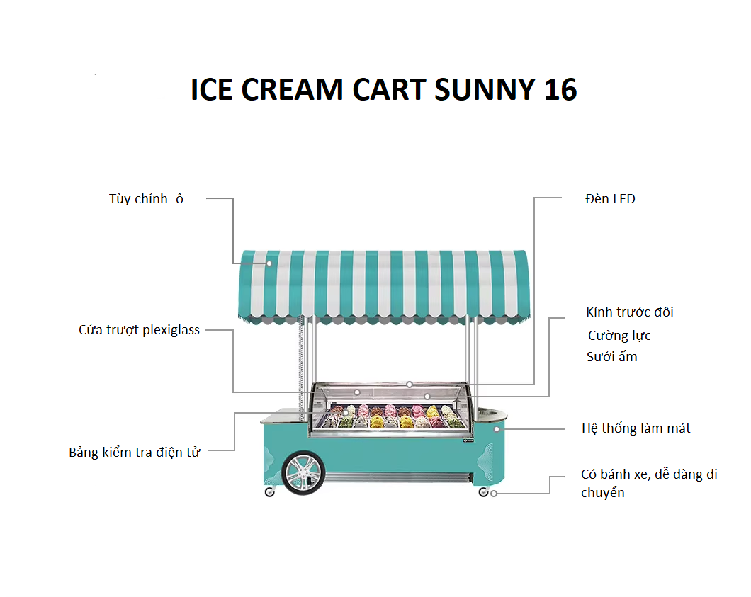 ICE CREAM CART SUNNY 16 ảnh 3