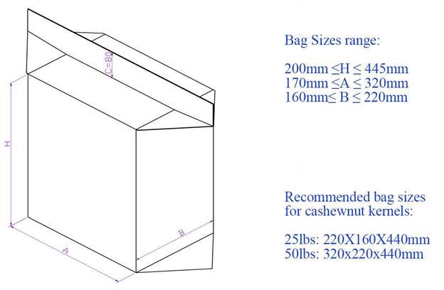 Máy đóng gói chân không số lượng lớn 10-25kg LZB-120-M3 - ảnh 3