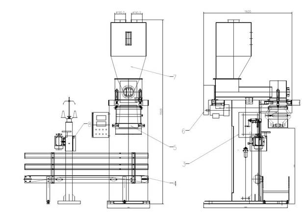 Máy đóng gói bột mì tự động DCS-50-L2 - ảnh 2