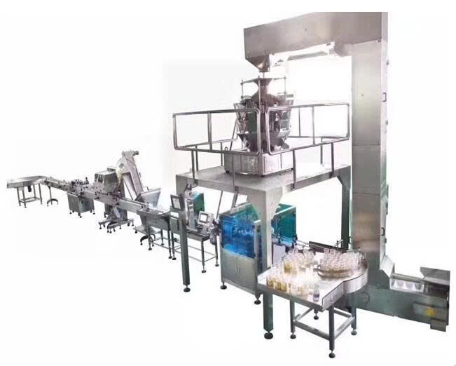 Dây chuyền đóng gói cân và chiết rót lon tự động - ảnh 1