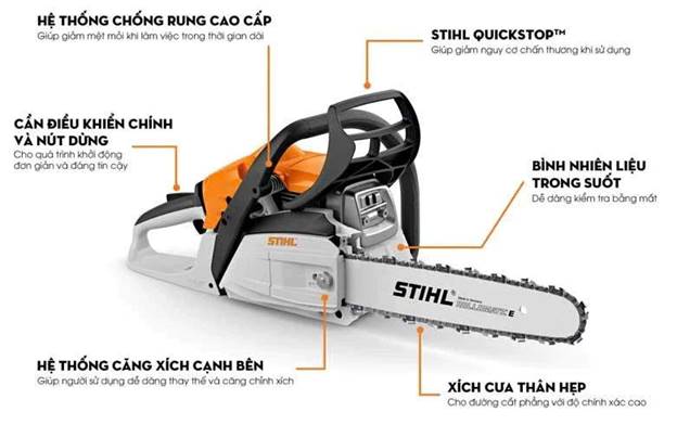 Máy cưa xích STIHL MS 172 - ảnh 2