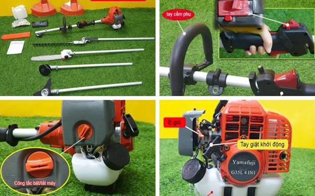 Máy cắt cỏ đa năng Yamafuji G35 4 trong 1 - ảnh 2
