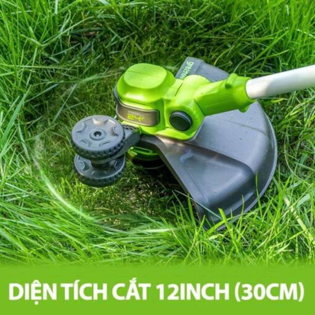 Máy cắt cỏ đẩy tay dùng pin Greenworks G24LT30 (24V) (Thân máy) - ảnh 3