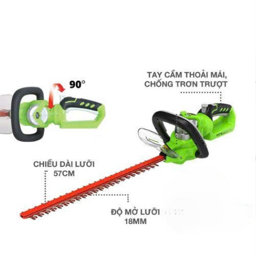 Máy cắt hàng rào Pin 24V - G24HT57 - ảnh 2