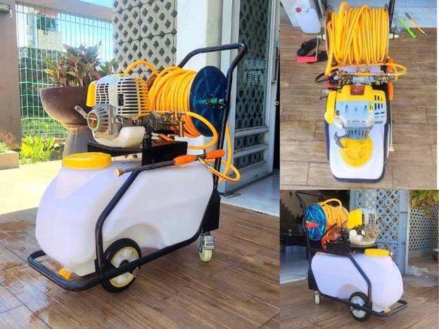 Máy phun thuốc xe đẩy Yamafuji HM-50 - ảnh 1
