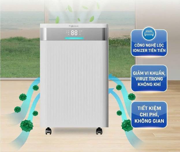 Máy hút ẩm Fujihome DH40NW công suất 40 lít/ngày, kết nối Wifi - ảnh 3