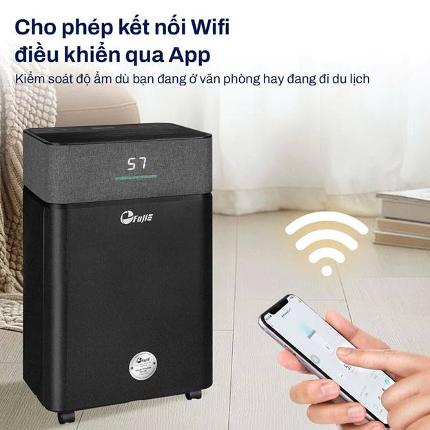 Máy hút ẩm Fujie HM-916ED 16 lít/ngày, kết nối Wifi - ảnh 4