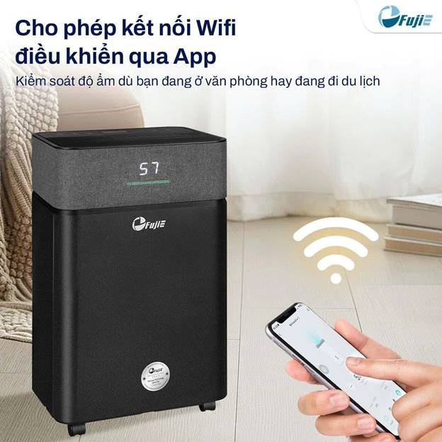 Máy hút ẩm Fujie HM-920ED 20 lít/ngày, kết nối Wifi - ảnh 4