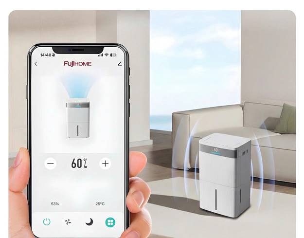 Máy hút ẩm Fujihome DH30NW (30 lít/ngày) kết nối Wifi - ảnh 2