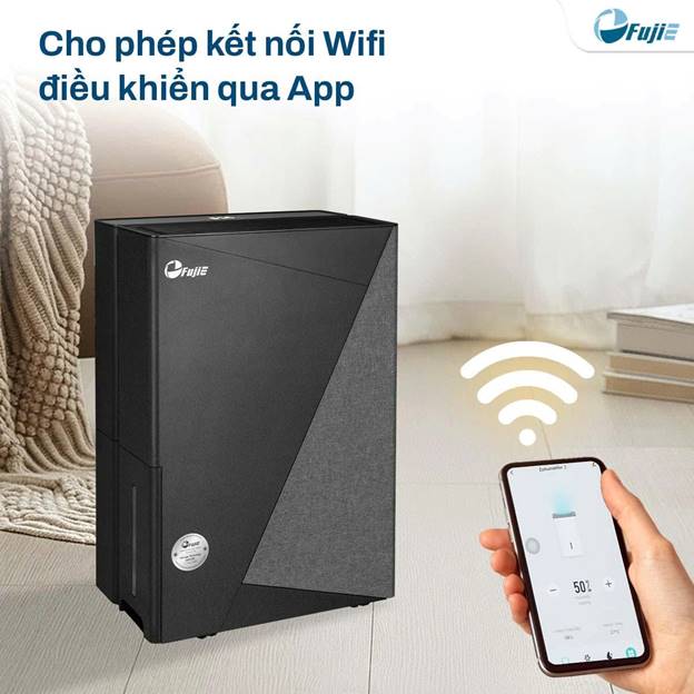 Máy hút ẩm Fujie HM-924ED 24 lít/ngày, kết nối Wifi - ảnh 4