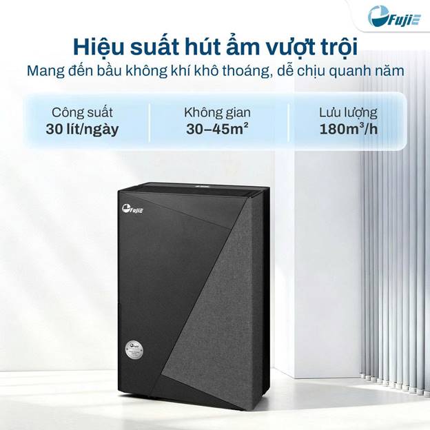 Máy hút ẩm Fujie HM-930ED 30 lít/ngày, kết nối Wifi - ảnh 2