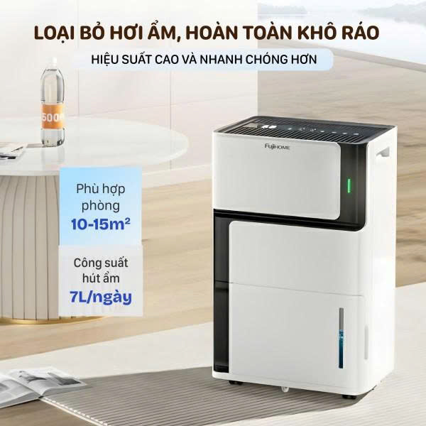 Máy hút ẩm Fujihome DH07 công suất 7 lít/ngày - ảnh 1