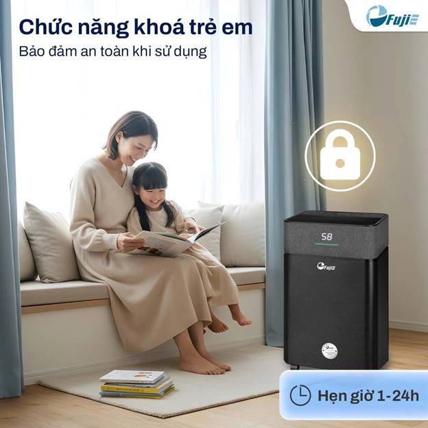 Máy hút ẩm Fujie HM-920ED 20 lít/ngày, kết nối Wifi - ảnh 7