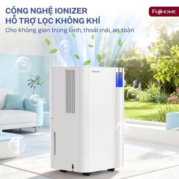 Máy hút ẩm Fujihome DH10NEW công suất 10 lít/ngày - ảnh 3