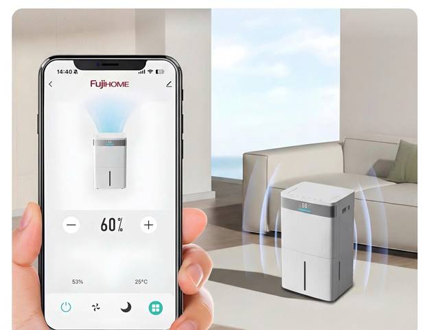 Máy hút ẩm Fujihome DH40NW công suất 40 lít/ngày, kết nối Wifi - ảnh 4