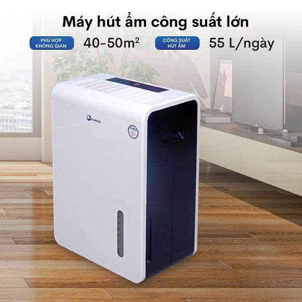 Máy hút ẩm FUJIHAIA DH55BL công suất 55 lít/ngày - ảnh 2