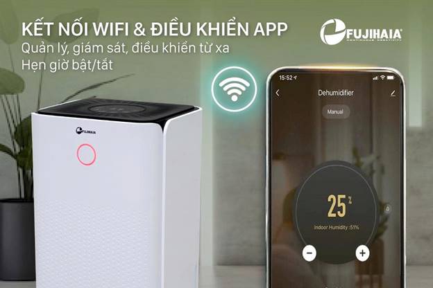 Máy hút ẩm FUJIHAIA DH12W công suất 12 lít/ngày - ảnh 5