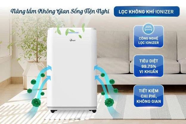 Máy hút ẩm Fujie HM-918EC-N kết nối wifi công suất 18 lít/ngày - ảnh 5