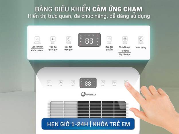 Máy hút ẩm FUJIHAIA DH18CR công suất 18 lít/ngày - ảnh 7