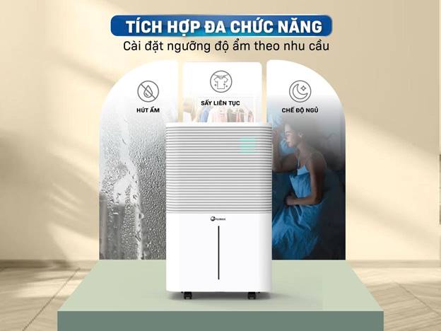 Máy hút ẩm FUJIHAIA DH25W công suất 25 lít/ngày, có kết nối wifi - ảnh 3