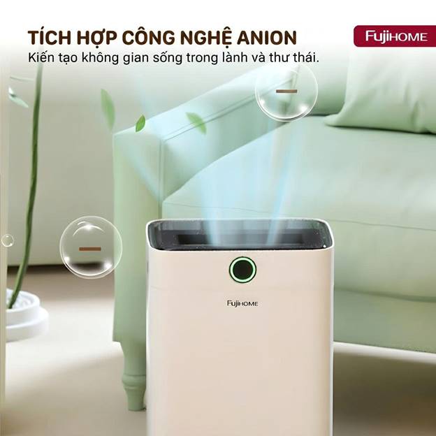 Máy hút ẩm Fujihome DH18W-HEPA (18lít/ngày) kết nối Wifi - ảnh 2