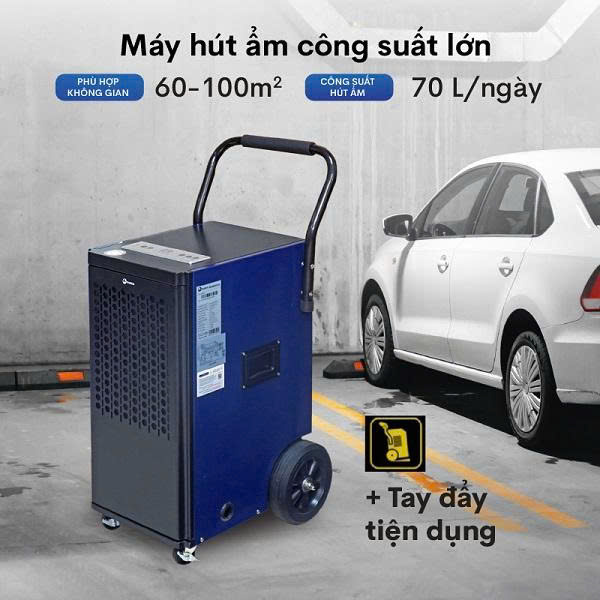 Máy hút ẩm FUJIHAIA DH70BL công suất 70 lít/ngày - ảnh 2
