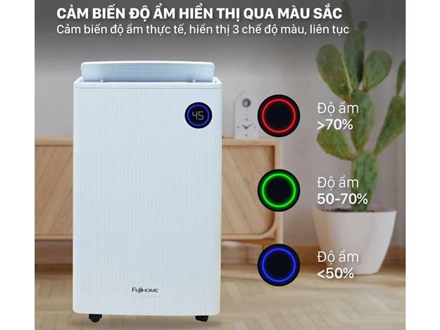 Máy hút ẩm Fujihome DH25W-HEPA-NEW (25lít/ngày) kết nối Wifi, màng HEPA - ảnh 5