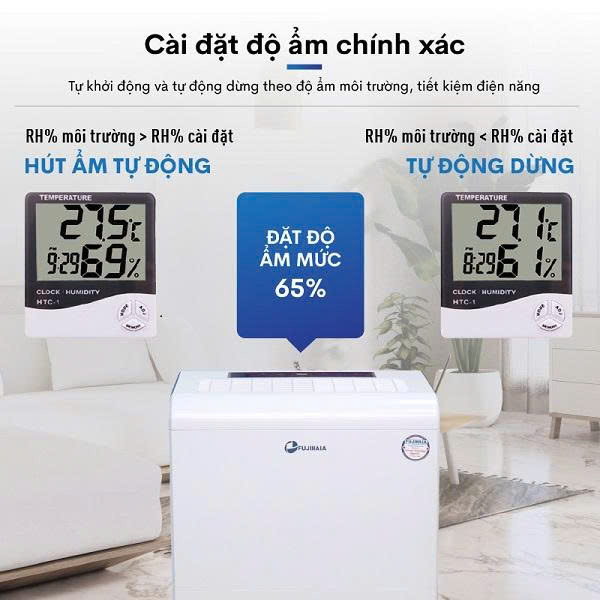 Máy hút ẩm FUJIHAIA DH70B công suất 70 lít/ngày - ảnh 3