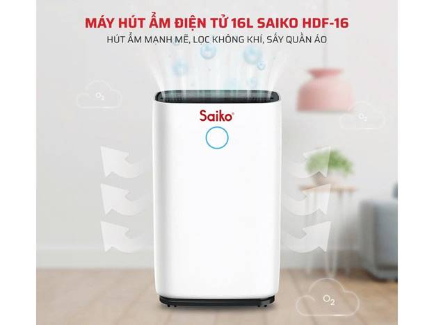 Máy hút ẩm Saiko HDF-16 công suất 16 lít/ngày - ảnh 1