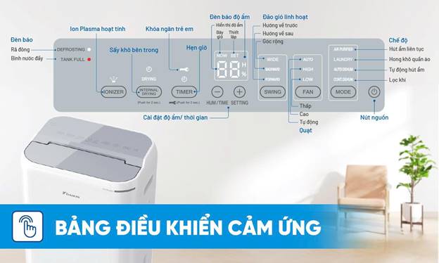 Máy hút ẩm lọc không khí Daikin JPF12AV2 công suất 23 lít/ngày - ảnh 7