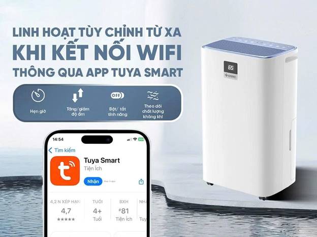Máy hút ẩm lọc không khí Kosmen KM-30N (30 lít/ngày) - ảnh 4