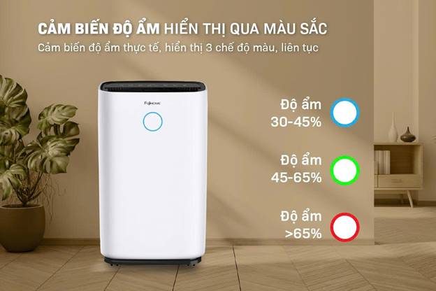 Máy hút ẩm Fujihome DH25W-HEPA (25lít/ngày) kết nối Wifi, màng HEPA - ảnh 6