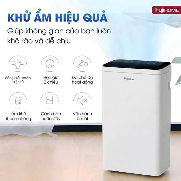 Máy hút ẩm Fujihome DH10LITE công suất 10 lít/ngày - ảnh 2