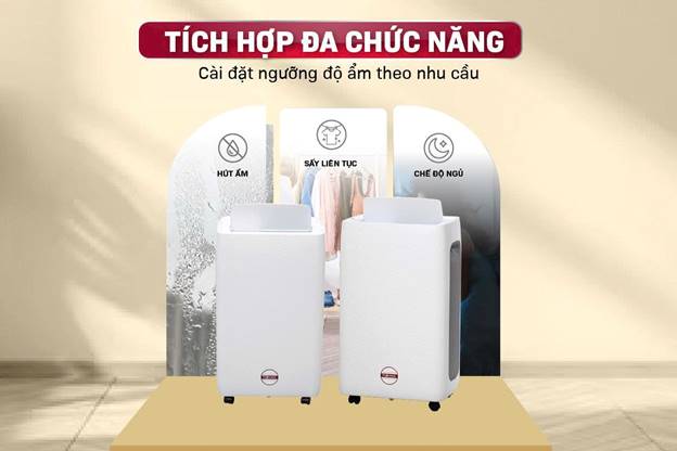 Máy hút ẩm Fujihome DH18W (18lít/ngày), kết nối Wifi - ảnh 3