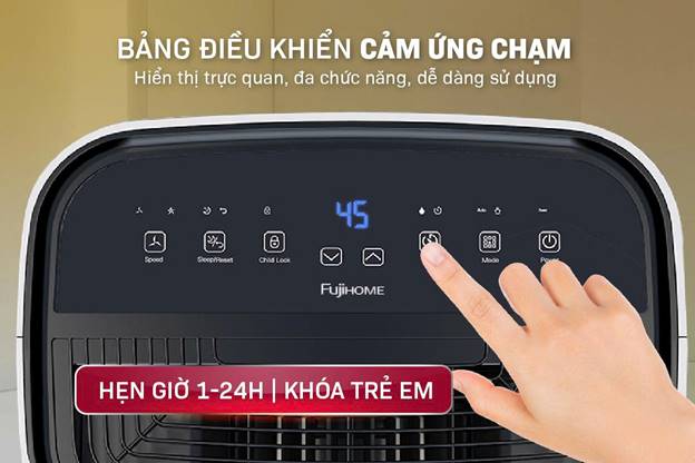 Máy hút ẩm Fujihome DH25W-HEPA (25lít/ngày) kết nối Wifi, màng HEPA - ảnh 7