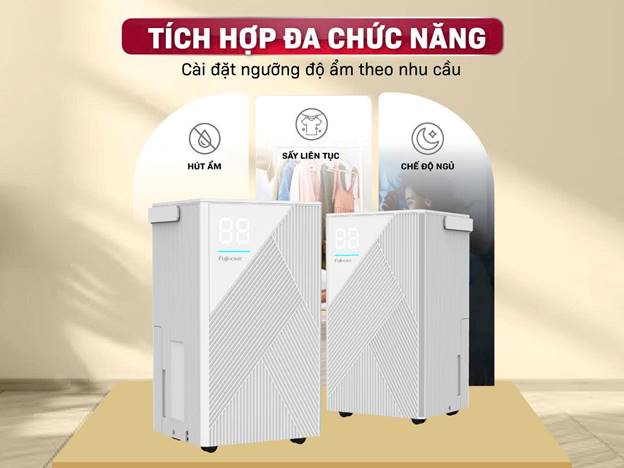 Máy hút ẩm Fujihome DH14 công suất 14 lít/ngày - ảnh 3