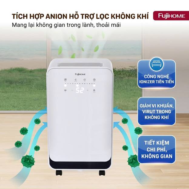 Máy hút ẩm Fujihome DH10 công suất 10 lít/ngày - ảnh 2
