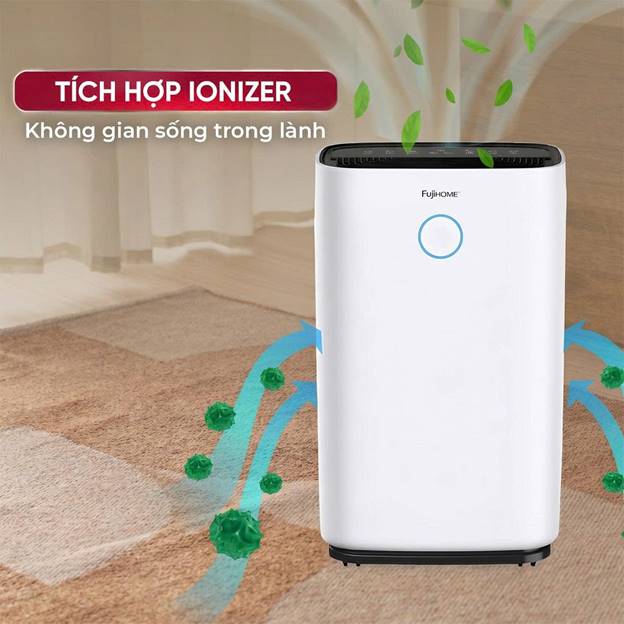 Máy hút ẩm Fujihome DH25W-HEPA (25lít/ngày) kết nối Wifi, màng HEPA - ảnh 3