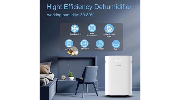 Máy hút ẩm Steiger STG-820DW 20 lít/ngày, tích hợp WiFi - ảnh 2