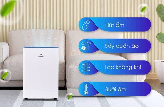 Máy hút ẩm Kosmen KM-12N công suất 12 lít/ngày - ảnh 1