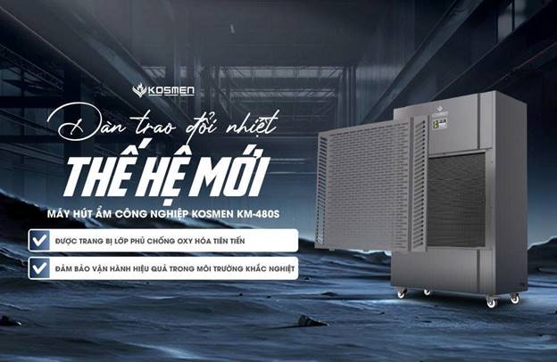 Máy hút ẩm công nghiệp Kosmen KM-480S (480 lít/ngày) - ảnh 4