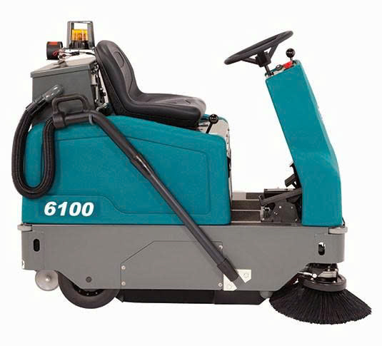 Xe quét sàn mini chạy bằng pin ngồi lái Tennant 6100 - ảnh 1