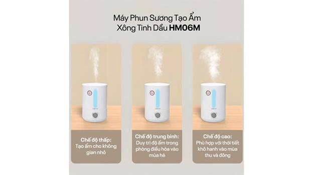 Máy phun sương tạo ẩm xông tinh dầu Fujihome HM06M - ảnh 2