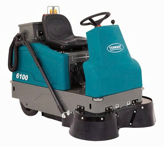 Xe quét sàn mini chạy bằng pin ngồi lái Tennant 6100 - ảnh 3
