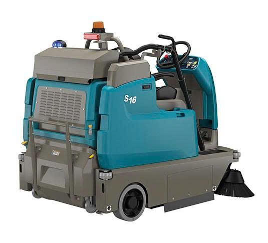 Máy quét đường tự lái nhỏ gọn chạy bằng pin Tennant S16 - ảnh 3
