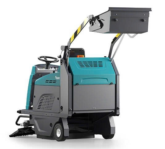 Xe quét rác ngồi lái chạy pin Tennant S880 - ảnh 4