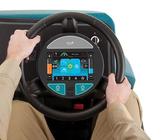 Máy chà sàn công nghiệp dạng ngồi lái Tennant T20 - ảnh 3